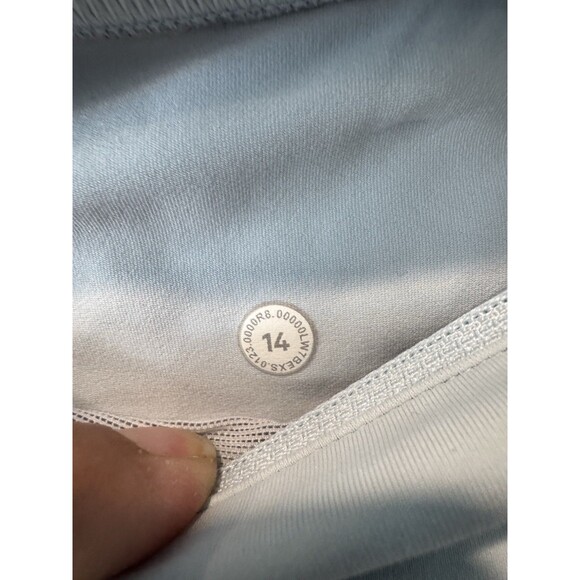 Lululemon Speed Up HR Short 2.5” Lined Size 14 Powder Blue PWBE 30812 - Picture 5 of 9